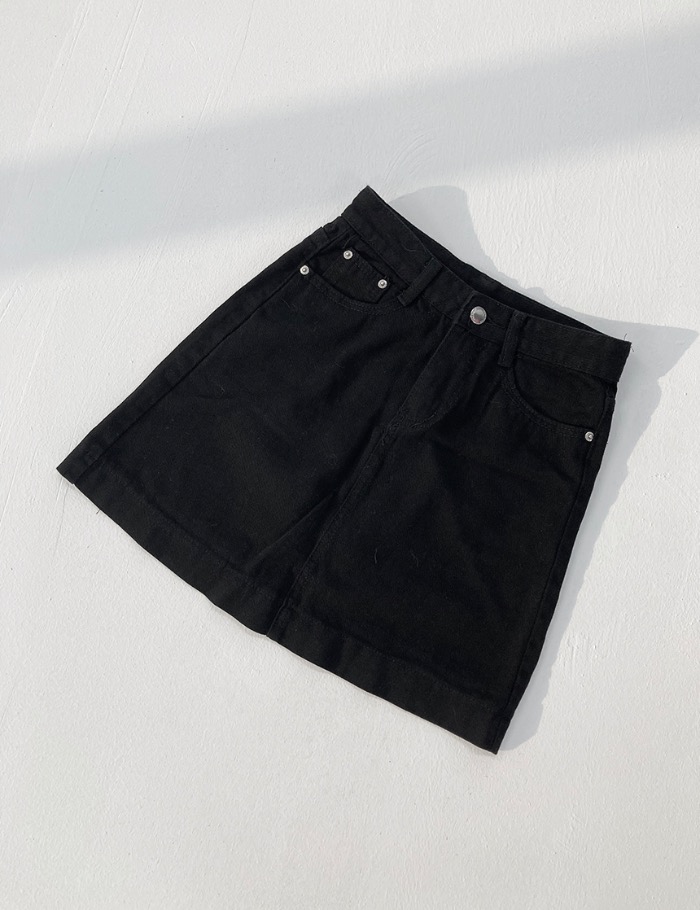 [50%] a-line cotton mini skirt
