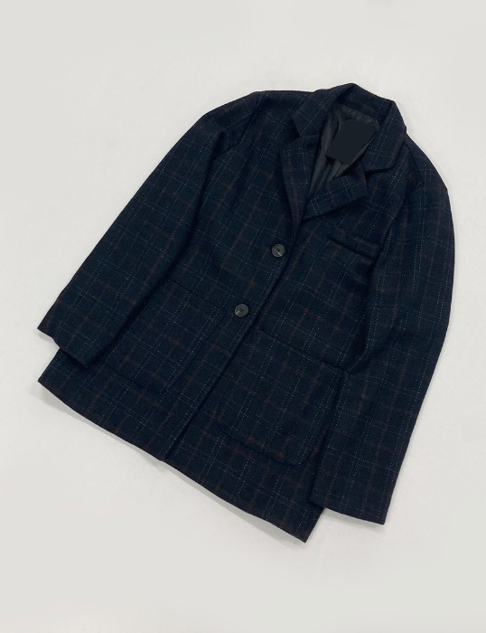[50%] wool check jacket