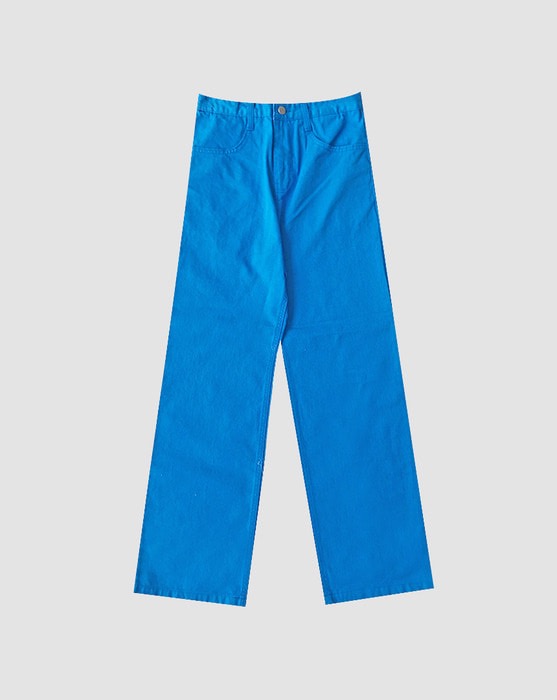 [~2XL/unisex] daily cotton color wide pants
